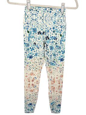 Spiritual Gangster Romantic Floral Ombre Leggings XS High Rise Yoga Activewear